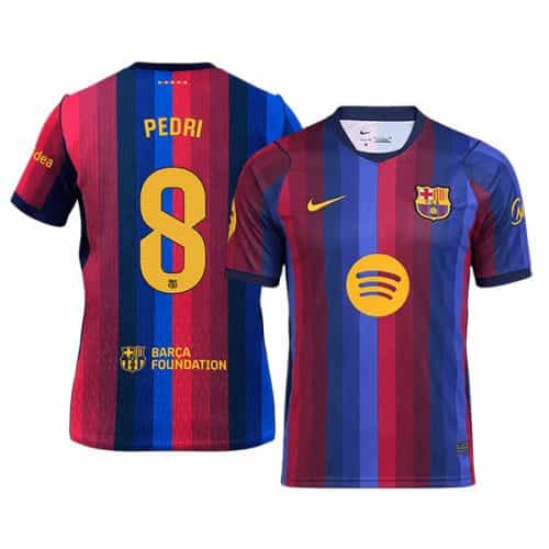 2026-2027 Barcelona Pedri #8 Home Soccer Jersey