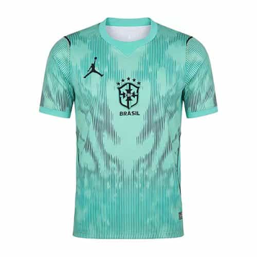 World Cup 2026 Brazil Goalkeeper Green Soccer Jersey